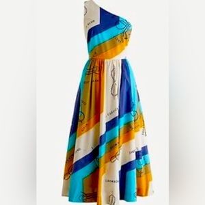 J CREW ONE SHOULDER DRESS, RATTY SAILOR